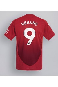 Manchester United Rasmus Hojlund #9 Voetbaltruitje Thuis tenue 2024-25 Korte Mouw